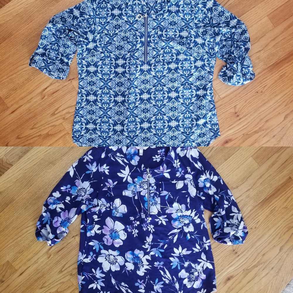 Croft and Barrow 3/4 Sleeve Blouse (Set of 2)